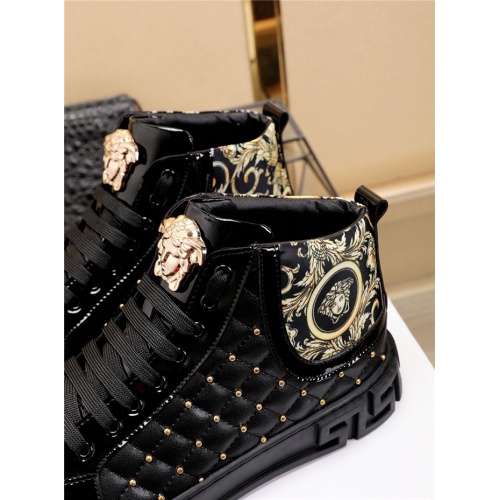 Replica Versace High Tops Shoes For Men #524345 $80.00 USD for Wholesale