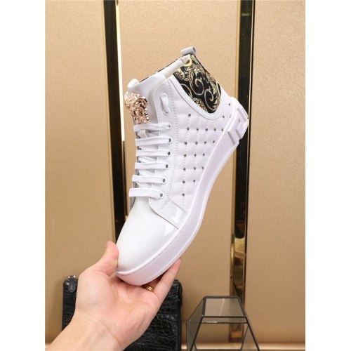 Replica Versace High Tops Shoes For Men #524346 $80.00 USD for Wholesale