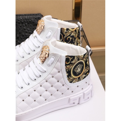 Replica Versace High Tops Shoes For Men #524346 $80.00 USD for Wholesale