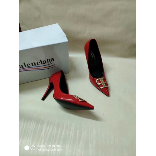 Replica Balenciaga High-Heeled Shoes For Women #525728 $76.00 USD for Wholesale