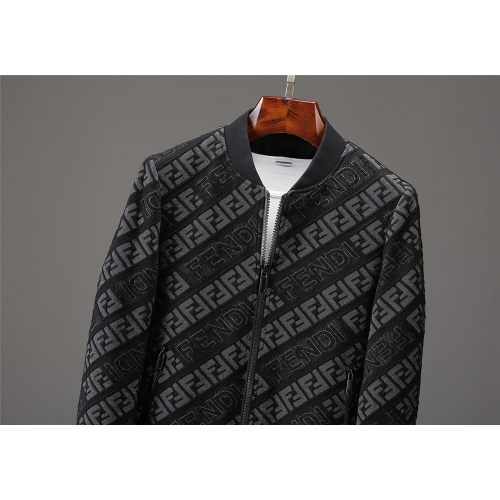 Replica Fendi Jackets Long Sleeved For Men #527785 $102.00 USD for Wholesale