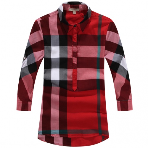 Burberry Shirts Long Sleeved For Women #527924 $48.00 USD, Wholesale Replica Burberry Shirts