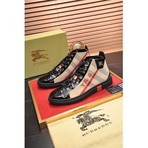 Replica Burberry High Tops Shoes For Men #528220 $80.00 USD for Wholesale
