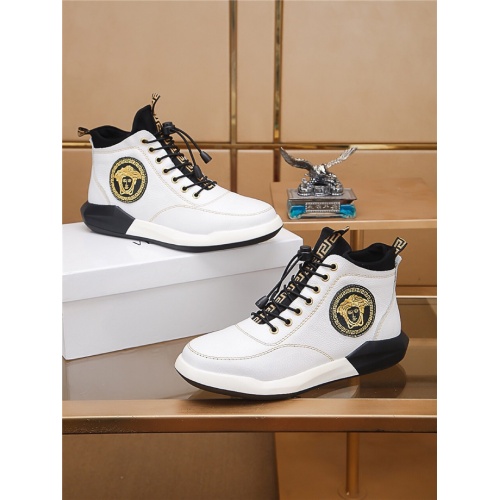 Versace High Tops Shoes For Men #528477 $88.00 USD, Wholesale Replica Versace High Tops Shoes