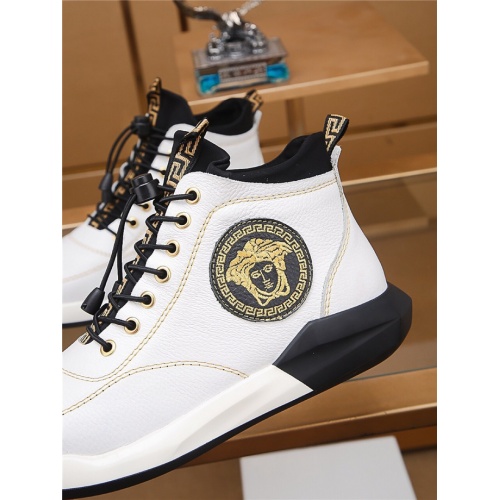 Replica Versace High Tops Shoes For Men #528477 $88.00 USD for Wholesale