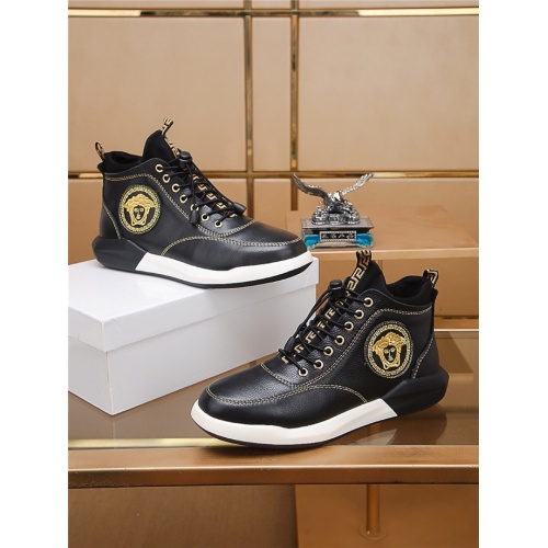 Versace High Tops Shoes For Men #528478 $88.00 USD, Wholesale Replica Versace High Tops Shoes