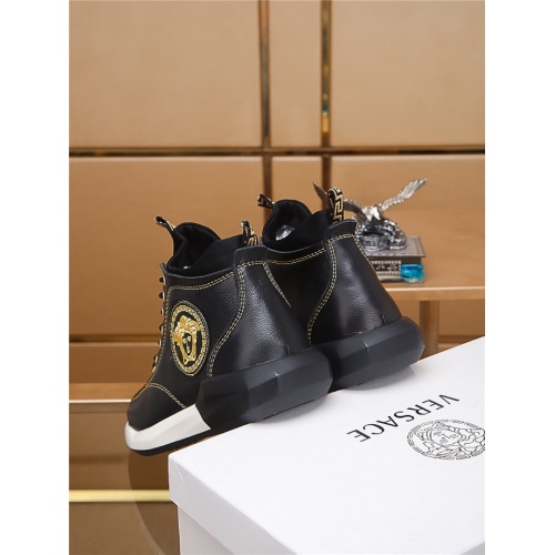 Replica Versace High Tops Shoes For Men #528478 $88.00 USD for Wholesale