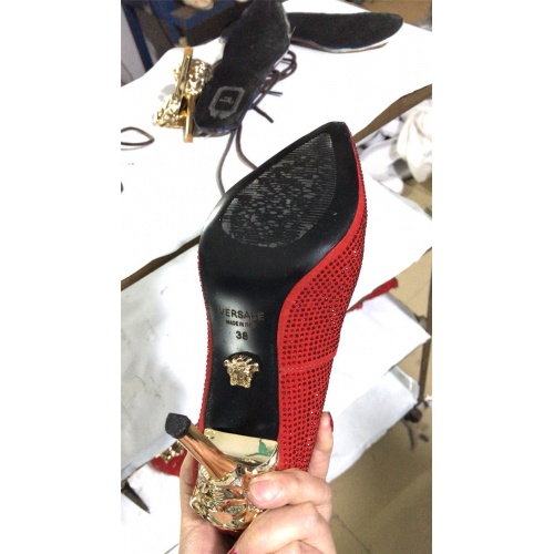 Replica Versace High-Heeled Shoes For Women #528481 $80.00 USD for Wholesale