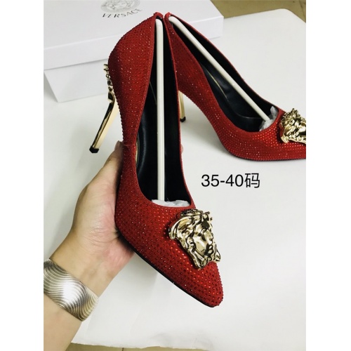 Replica Versace High-Heeled Shoes For Women #528481 $80.00 USD for Wholesale