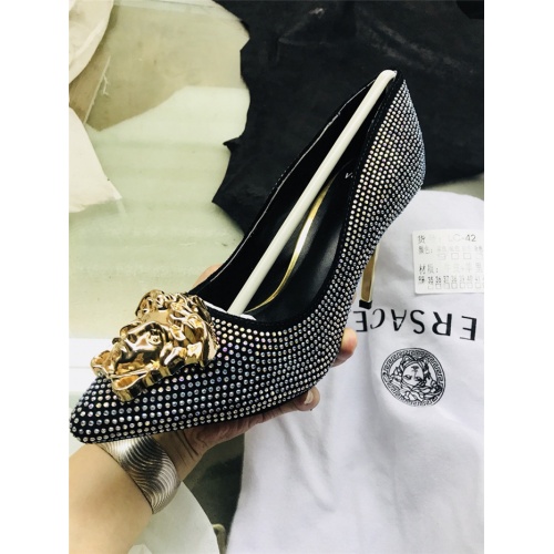 Replica Versace High-Heeled Shoes For Women #528483 $80.00 USD for Wholesale