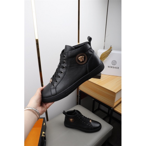 Replica Versace High Tops Shoes For Men #528486 $82.00 USD for Wholesale
