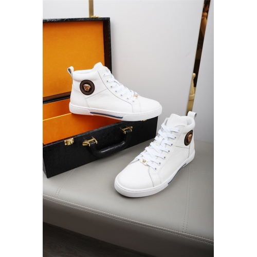 Replica Versace High Tops Shoes For Men #528487 $82.00 USD for Wholesale