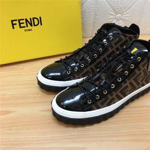 Replica Fendi High Tops Casual Shoes For Men #528514 $76.00 USD for Wholesale