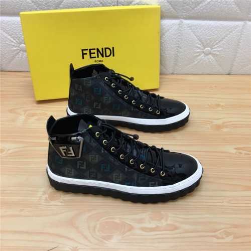 Fendi High Tops Casual Shoes For Men #528515 $76.00 USD, Wholesale Replica Fendi High Tops Casual Shoes
