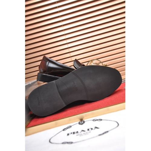 Replica Prada Leather Shoes For Men #528613 $85.00 USD for Wholesale