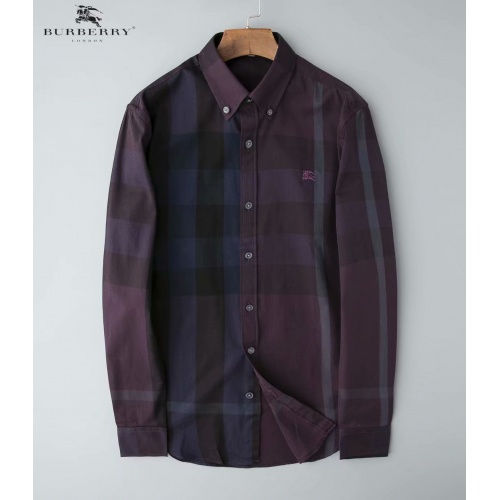Burberry Shirts Long Sleeved For Men #528748 $38.00 USD, Wholesale Replica Burberry Shirts