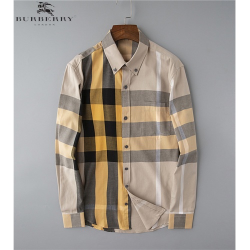 Burberry Shirts Long Sleeved For Men #528749 $38.00 USD, Wholesale Replica Burberry Shirts