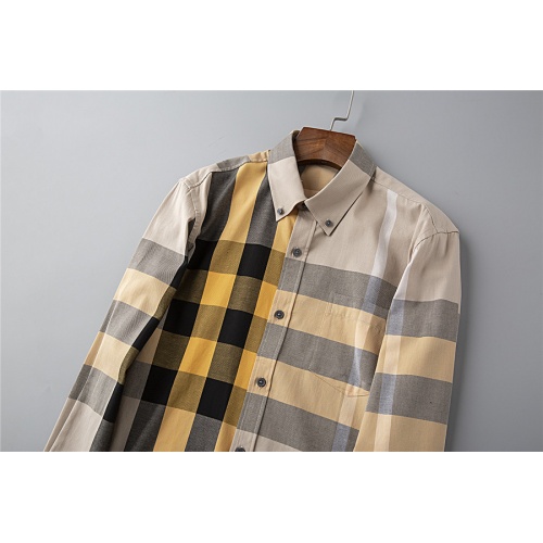 Replica Burberry Shirts Long Sleeved For Men #528749 $38.00 USD for Wholesale