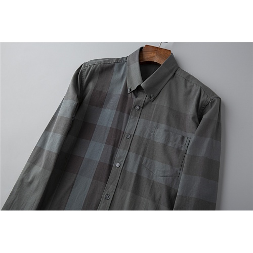 Replica Burberry Shirts Long Sleeved For Men #528751 $38.00 USD for Wholesale