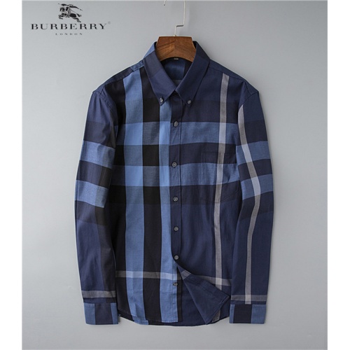 Burberry Shirts Long Sleeved For Men #528757 $38.00 USD, Wholesale Replica Burberry Shirts