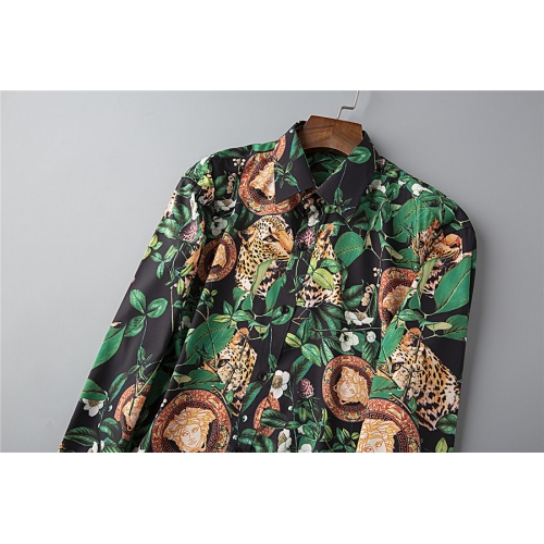 Replica Versace Shirts Long Sleeved For Men #528774 $39.00 USD for Wholesale