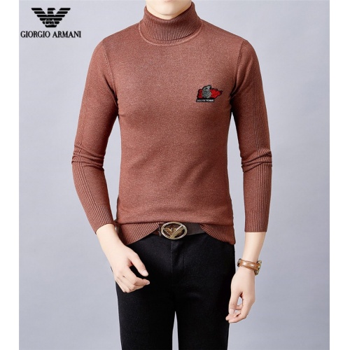 Armani Sweaters Long Sleeved For Men #528907 $43.00 USD, Wholesale Replica Armani Sweaters