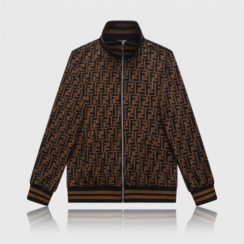 Replica Fendi Tracksuits Long Sleeved For Men #529435 $86.00 USD for Wholesale