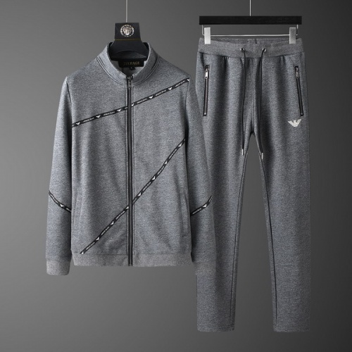Armani Tracksuits Long Sleeved For Men #530317 $97.00 USD, Wholesale Replica Armani Tracksuits