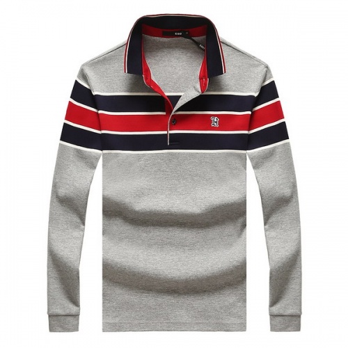 Tommy Hilfiger TH T-Shirts Long Sleeved For Men #530636 $44.00 USD, Wholesale Replica Tommy Hilfiger TH T-Shirts