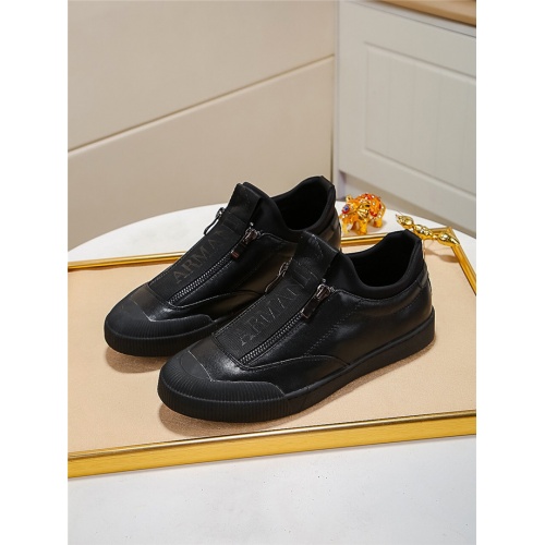 Armani Casual Shoes For Men #531315 $80.00 USD, Wholesale Replica Armani Casual Shoes