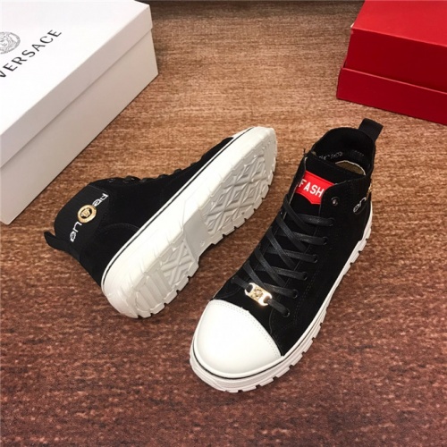 Replica Versace High Tops Shoes For Men #531336 $76.00 USD for Wholesale