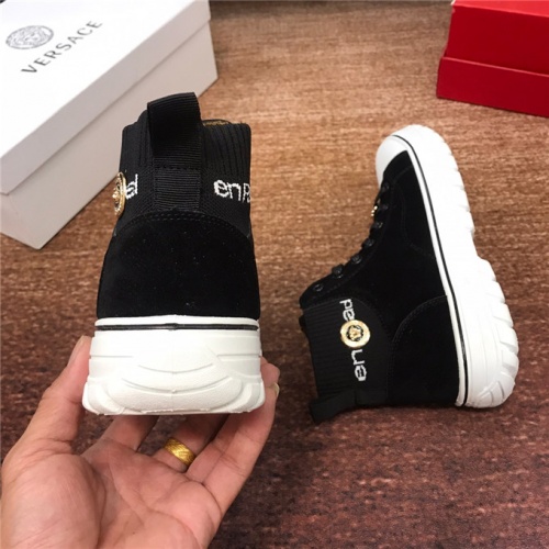 Replica Versace High Tops Shoes For Men #531336 $76.00 USD for Wholesale