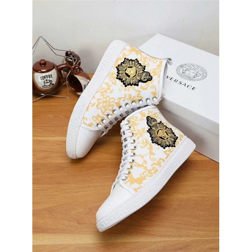 Replica Versace High Tops Shoes For Men #531367 $80.00 USD for Wholesale