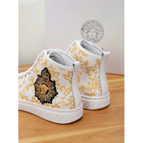 Replica Versace High Tops Shoes For Men #531367 $80.00 USD for Wholesale