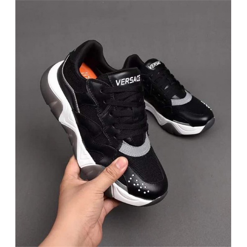 Versace Casual Shoes For Men #531515 $85.00 USD, Wholesale Replica Versace Flat Shoes