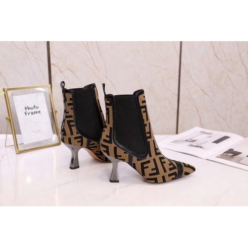 Replica Fendi Fashion Boots For Women #532286 $102.00 USD for Wholesale