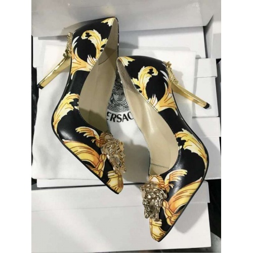 Replica Versace High-Heeled Shoes For Women #532451 $82.00 USD for Wholesale