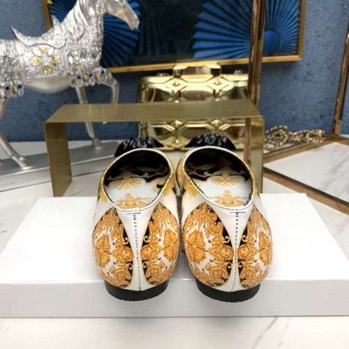 Replica Versace Flat Shoes For Women #532545 $76.00 USD for Wholesale
