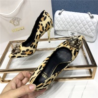 $80.00 USD Versace High-Heeled Shoes For Women #528468