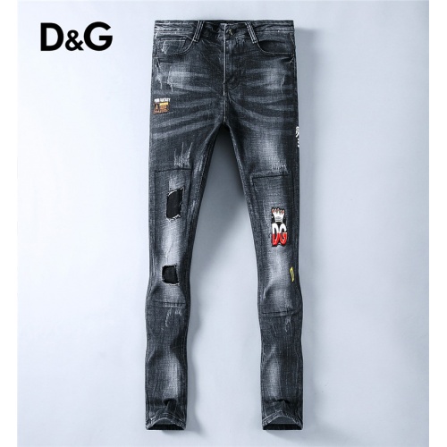 Dolce &amp; Gabbana D&amp;G Jeans For Men #533676 $50.00 USD, Wholesale Replica Dolce &amp; Gabbana D&amp;G Jeans