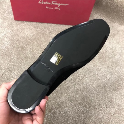 Replica Ferragamo Leather Shoes For Men #533958 $125.00 USD for Wholesale