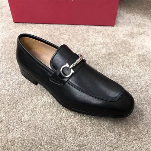 Replica Ferragamo Leather Shoes For Men #533962 $125.00 USD for Wholesale