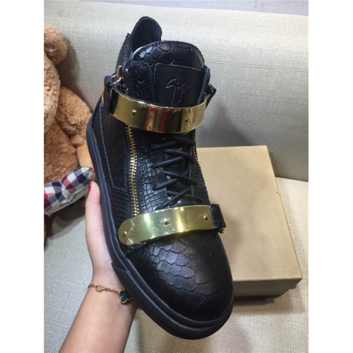 Replica Giuseppe Zanotti High Tops Shoes For Men #535044 $108.00 USD for Wholesale