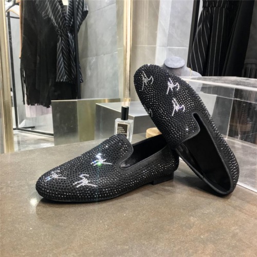 Replica Giuseppe Zanotti GZ Leather Shoes For Men #535581 $68.00 USD for Wholesale