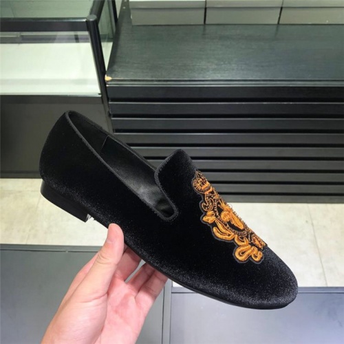 Replica Giuseppe Zanotti GZ Leather Shoes For Men #535591 $56.00 USD for Wholesale