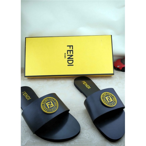 Replica Fendi Slippers For Women #535650 $39.00 USD for Wholesale