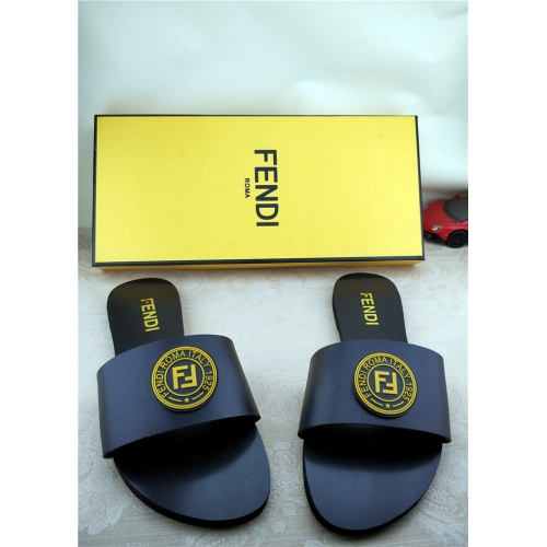 Replica Fendi Slippers For Women #535650 $39.00 USD for Wholesale