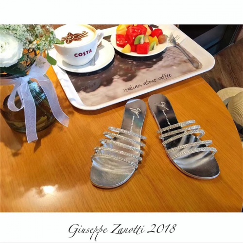 Replica Giuseppe Zanotti GZ Leather Shoes For Women #535822 $45.00 USD for Wholesale