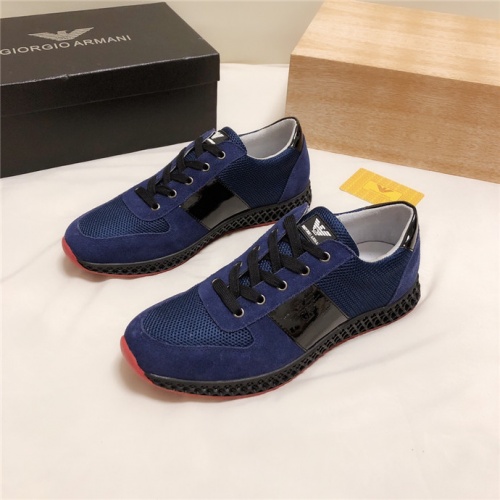 Armani Casual Shoes For Men #536040 $72.00 USD, Wholesale Replica Armani Casual Shoes