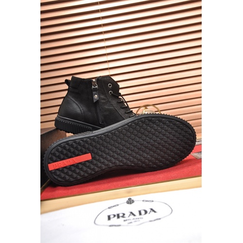 Replica Prada High Tops Shoes For Men #537334 $85.00 USD for Wholesale